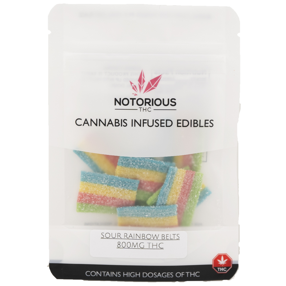 buy-weed-online-dispensary-edibles-notorious-sour-rainbow-belts-800mg-thc.jpg Notorious - THC Sour Rainbow Belts - 100MG (800MG) - Image 1