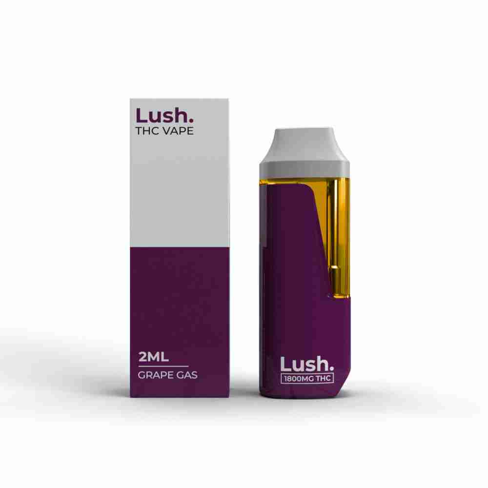 Lush-Grape-gas LUSH 2ML Disposable Vape – Grape Gas (Hybrid) - Image 1