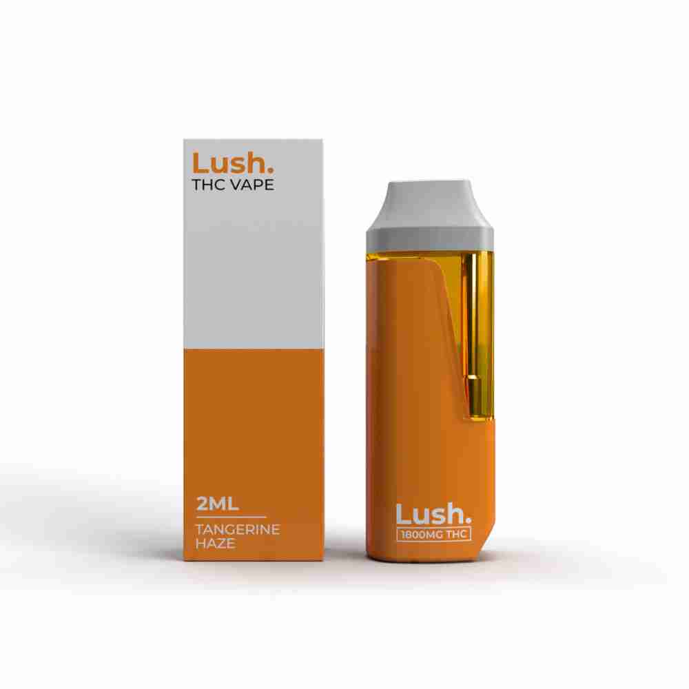 Lush-tangerine-haze LUSH 2ML Disposable Vape – Tangerine Haze (Sativa) - Image 1