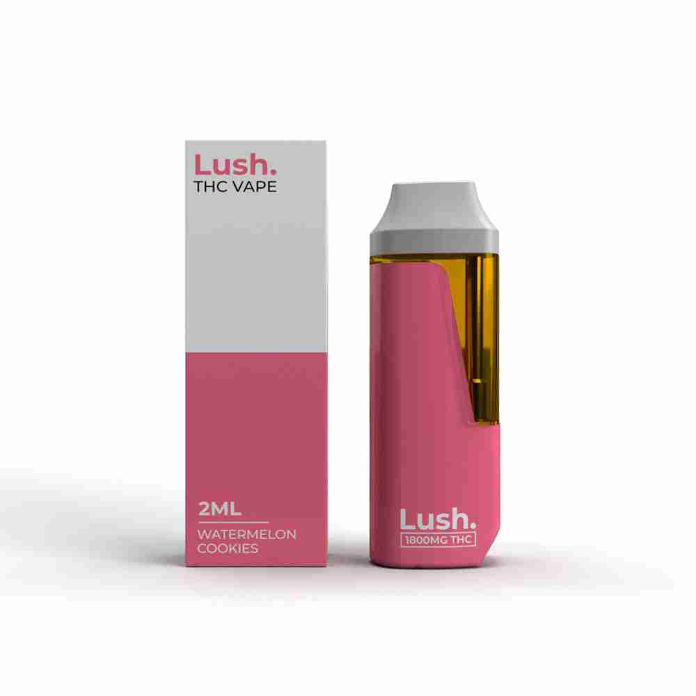 Lush-watermelon-cookies LUSH 2ML Disposable Vape – Watermelon Cookies (Hybrid) - Image 1