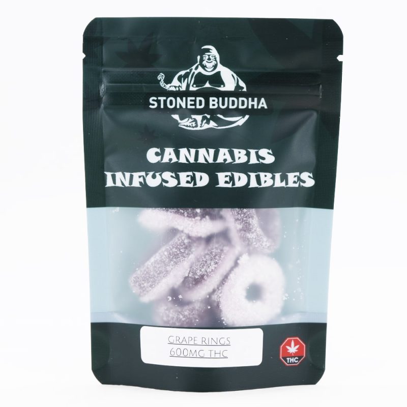 Stoned Buddha - THC Grape Rings - 75MG (600MG)