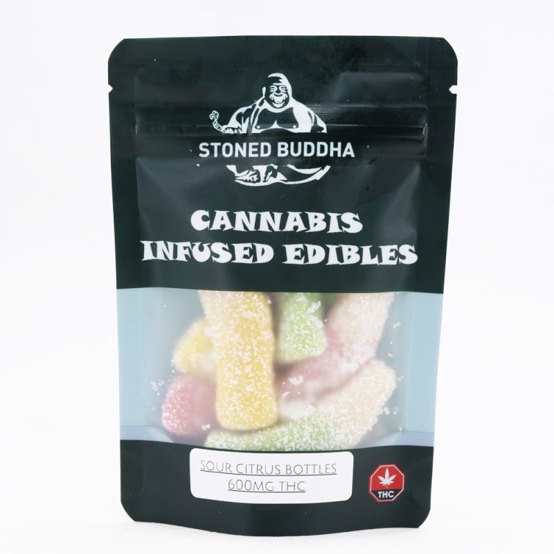 Stoned Buddha - THC Sour Citrus Bottles - 75MG (600MG)