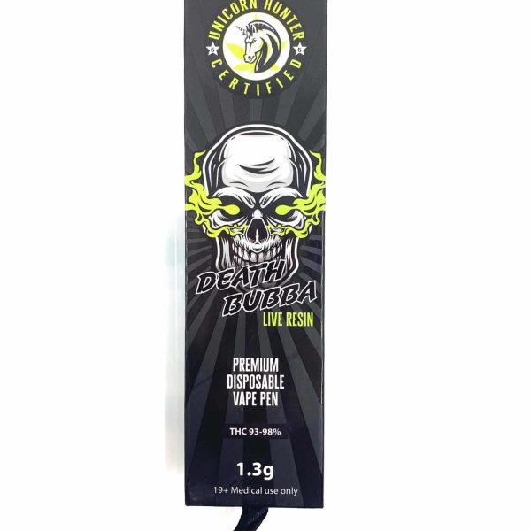 Unicorn Hunter - Death Bubba (Live Resin) - THC Disposable Pens